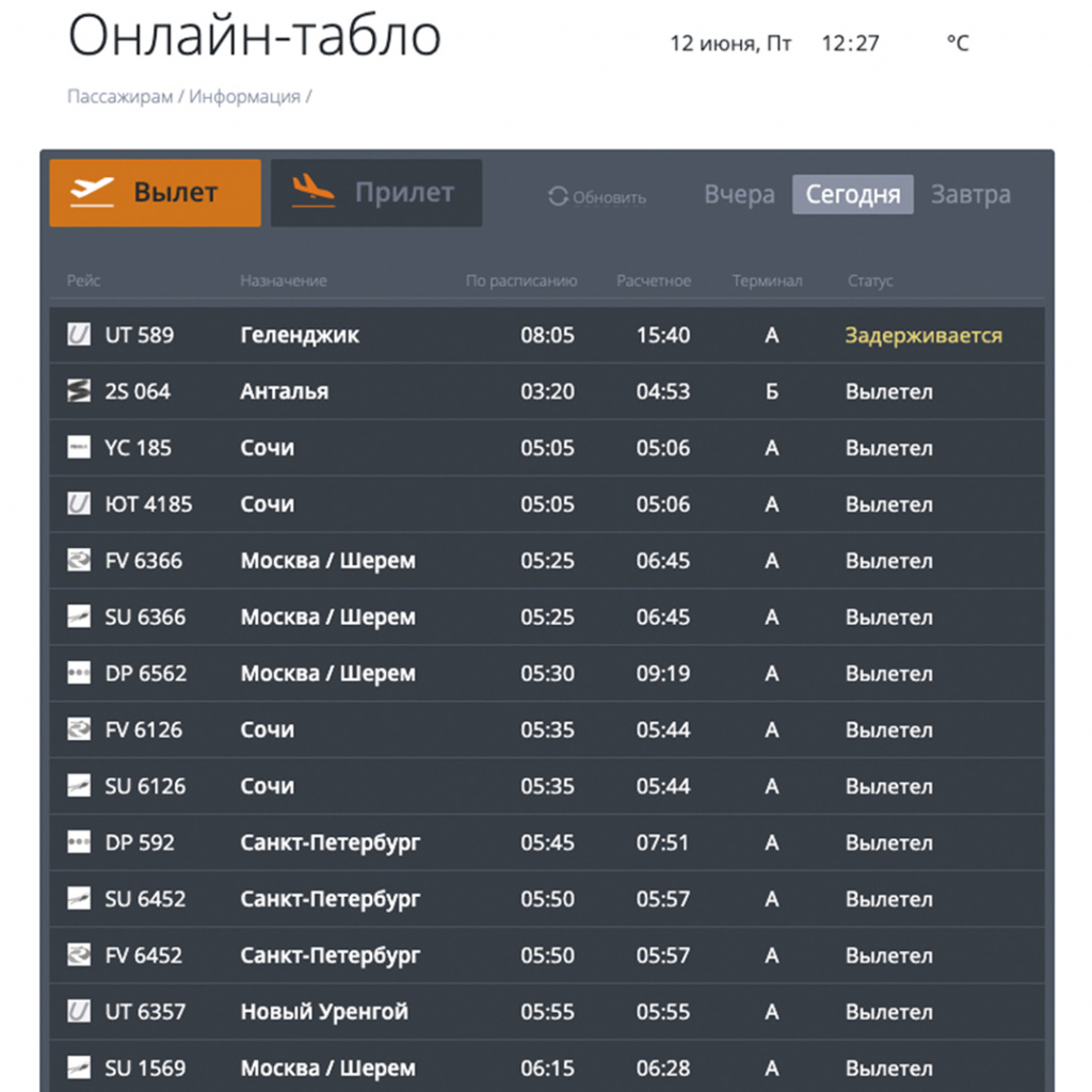 Фото: Скрин tjmport.ru | Международный аэропорт Тюмень (Рощино)