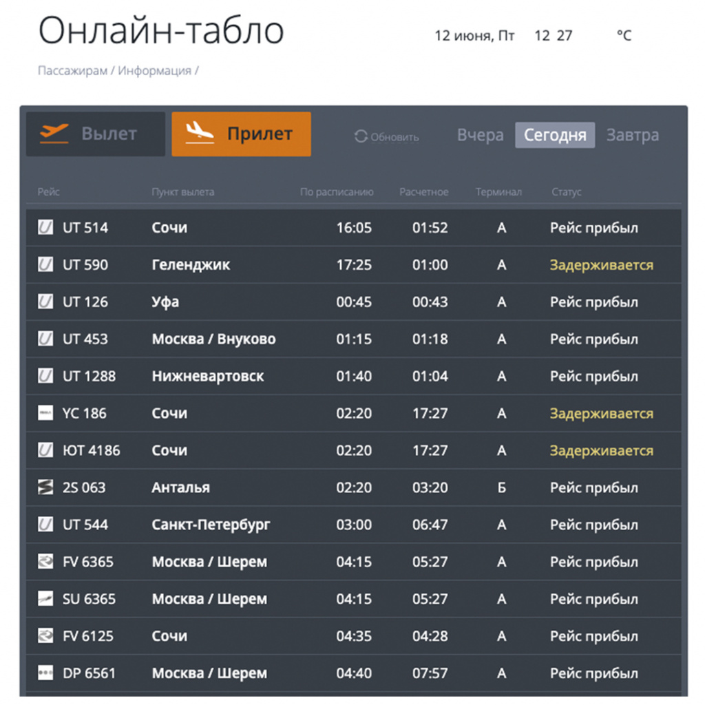 Фото: Скрин tjmport.ru | Международный аэропорт Тюмень (Рощино)