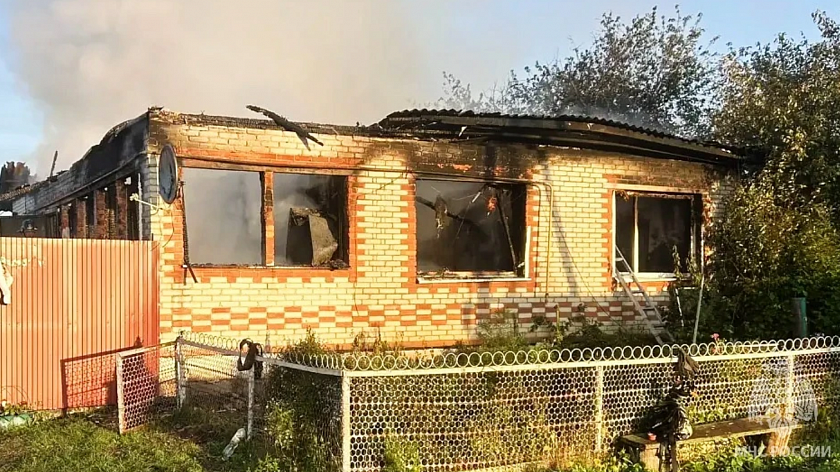 В Голышмановском округе при пожаре в жилом доме погиб человек